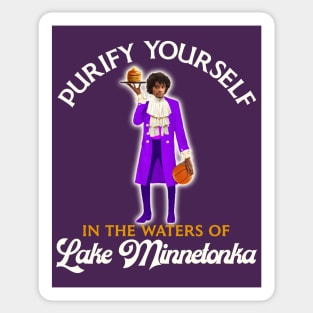 Purify Yourself in the Waters of Lake Minnetonka Sticker